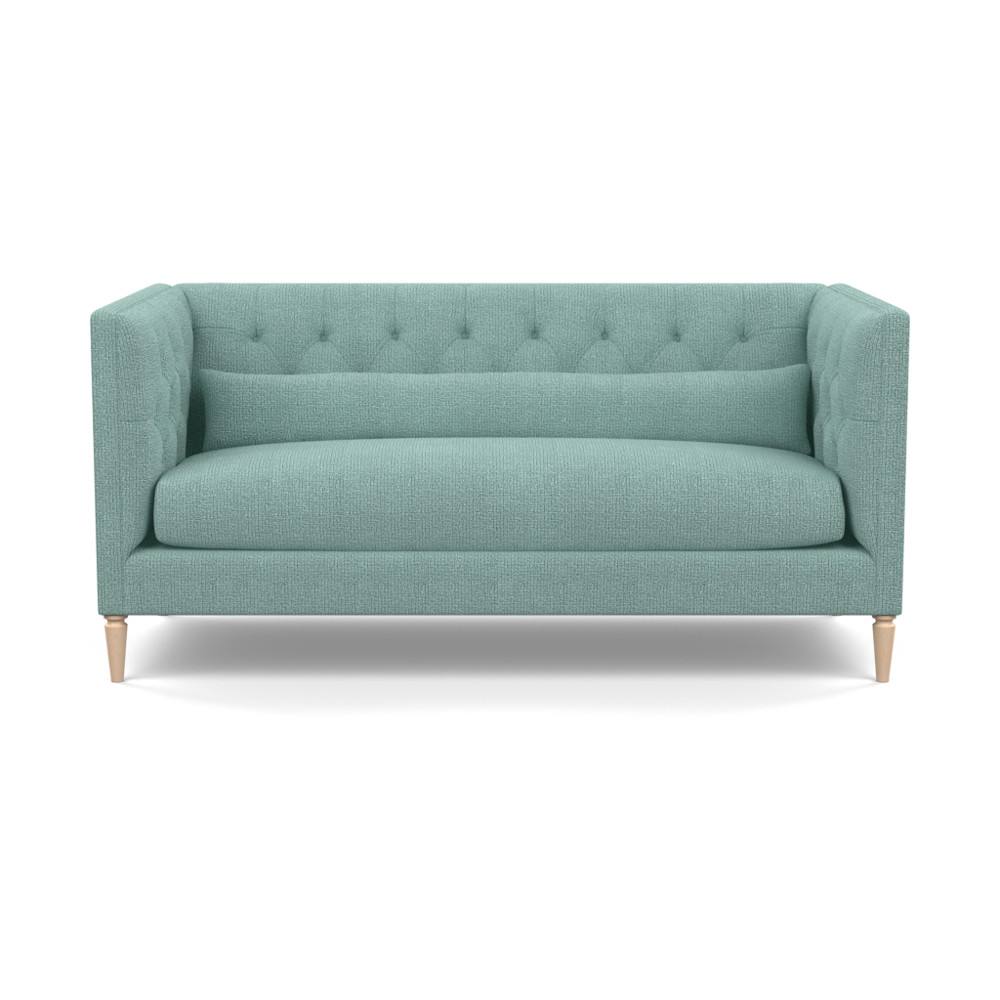 Heal's Balmoral 3 Seater Sofa Tejo Recycled Teal Natural Feet