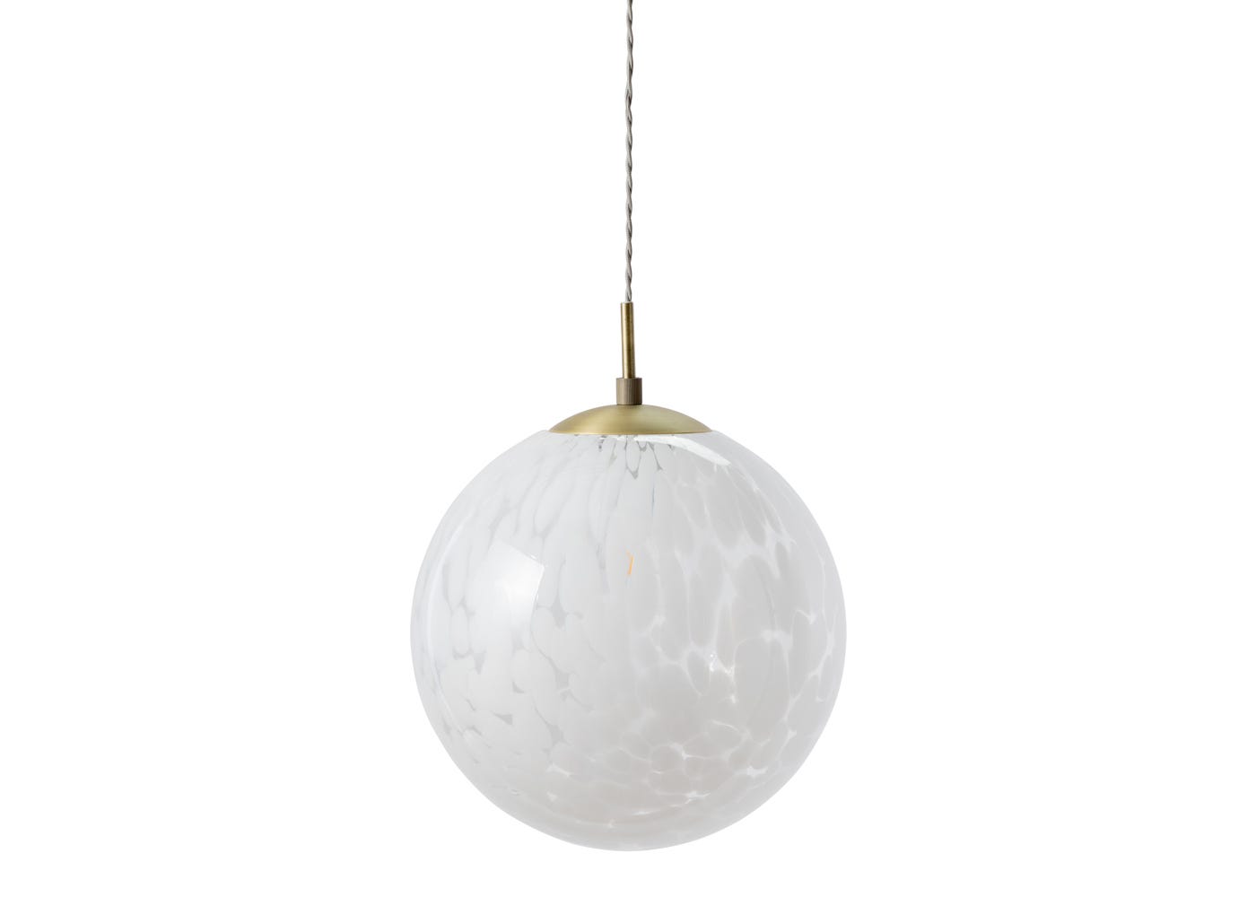 Heal's Speckled Glass Pendant Light White