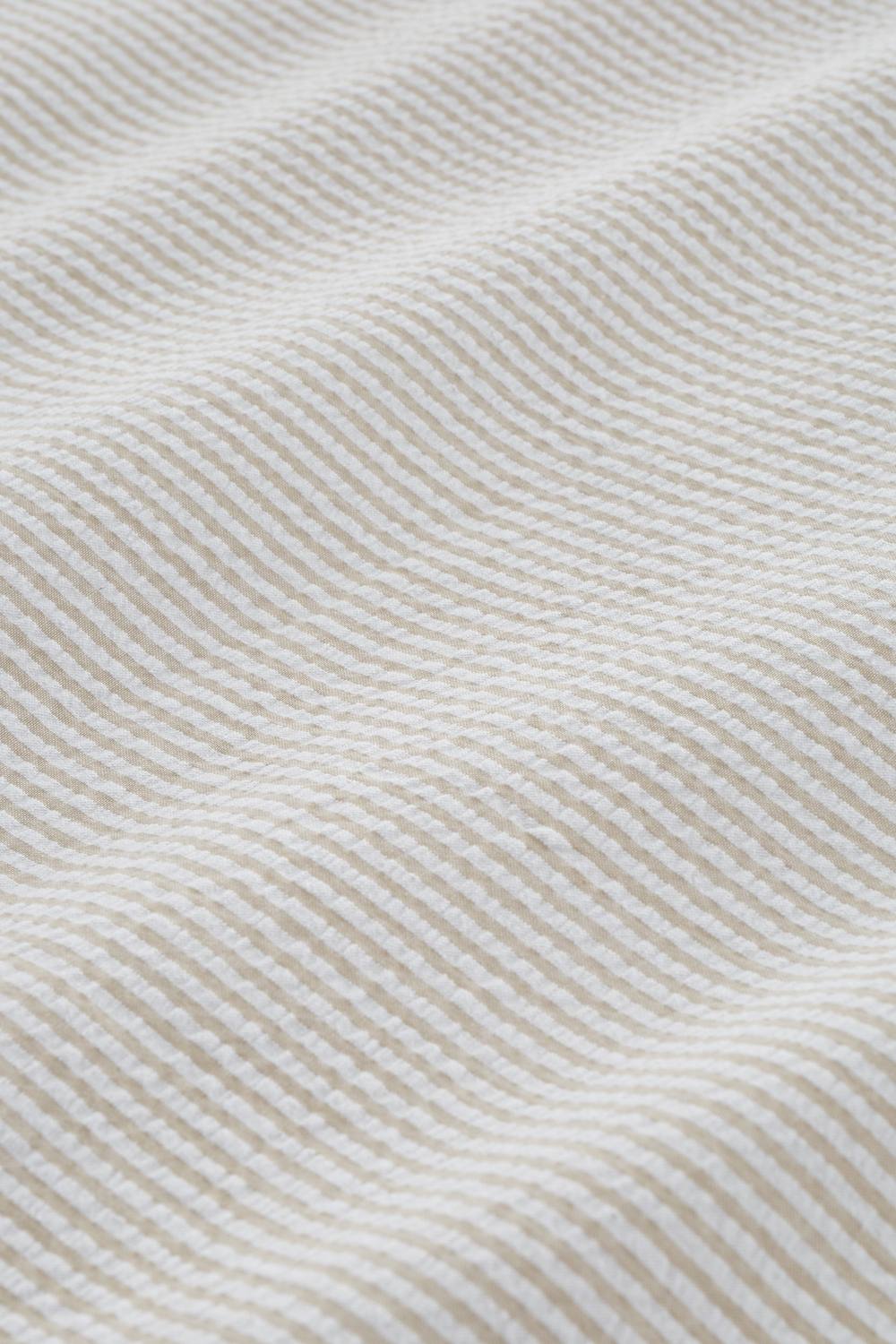 Bianca 'Seersucker Woven Stripe' 180 Thread Count Cotton Duvet Cover Set in Natural 5