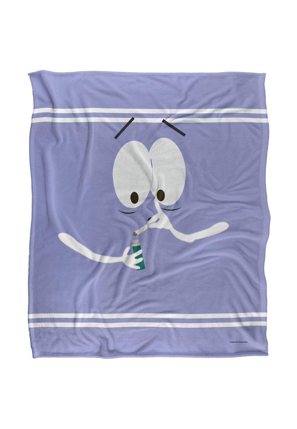 South Park Towlie Joint Silky Touch Super Soft Throw Blanket 152 X 127 cm in White