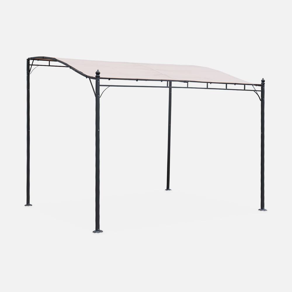 sweeek 3x2.5m Wall-mounted Pergola in Beige