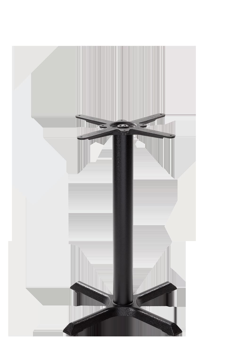 netfurniture Black Cruciform Table Base - Small - Height - 730 mm