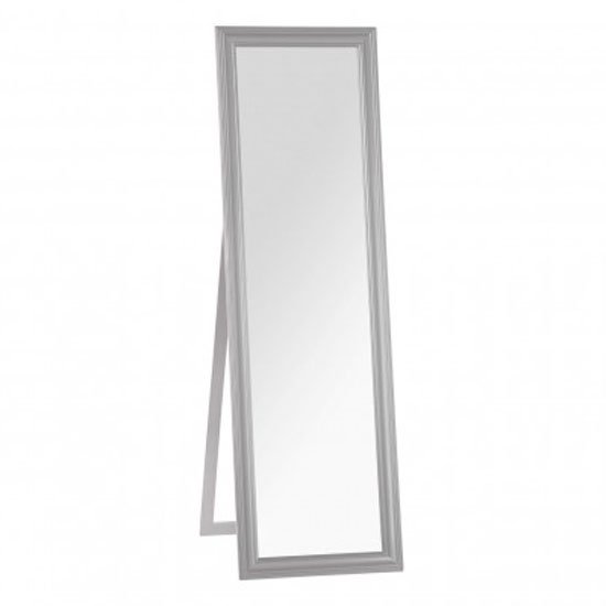 Urbana Floor Standing Cheval Mirror In Grey Frame