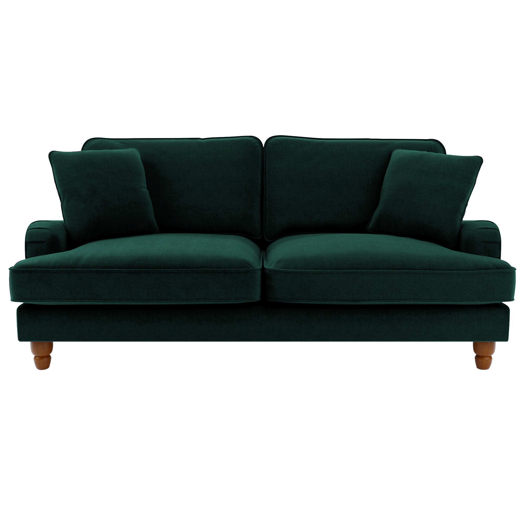 Beatrice Velvet 3 Seater Sofa Bed Green