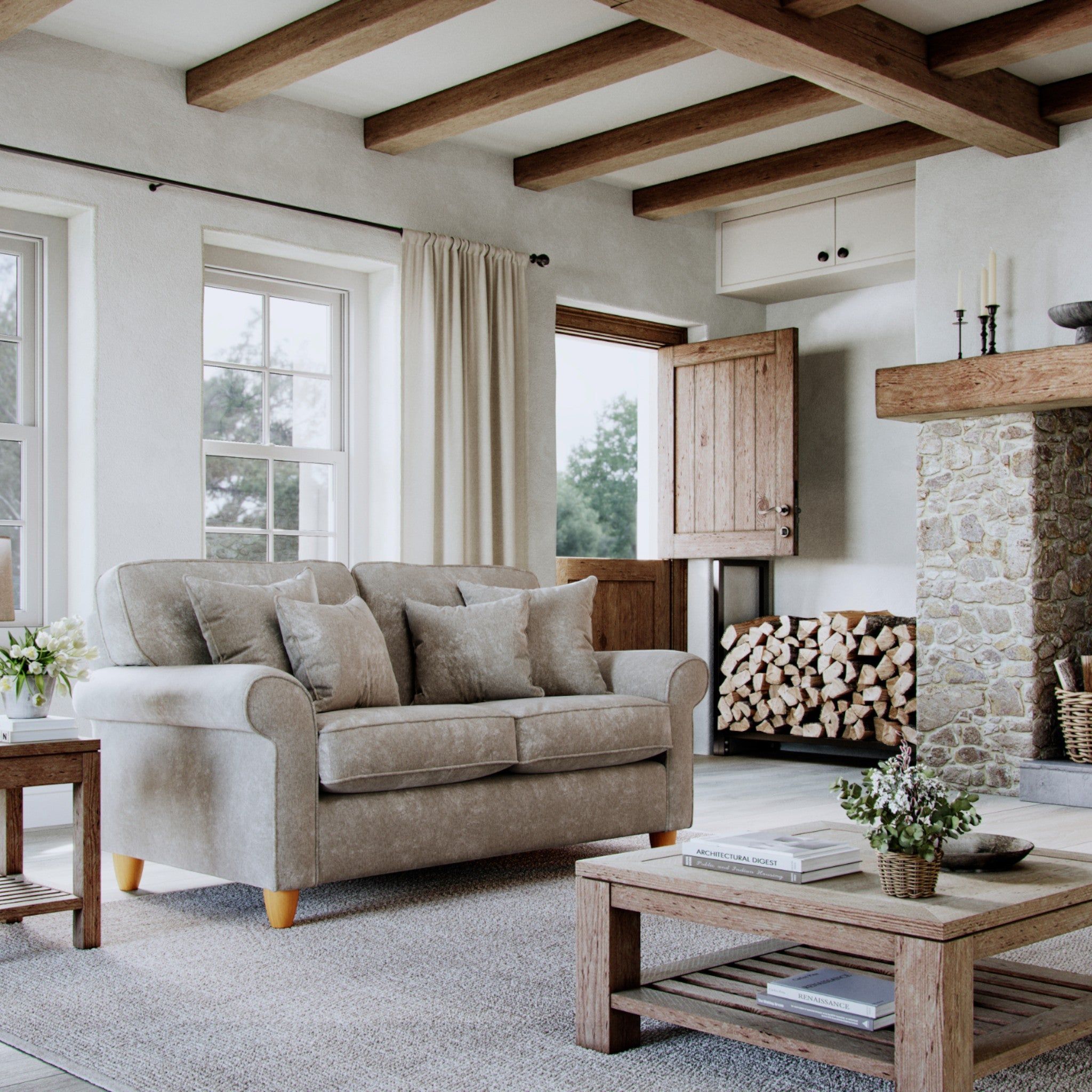 The Great Sofa Company Flora Small Sofa Glory Beige