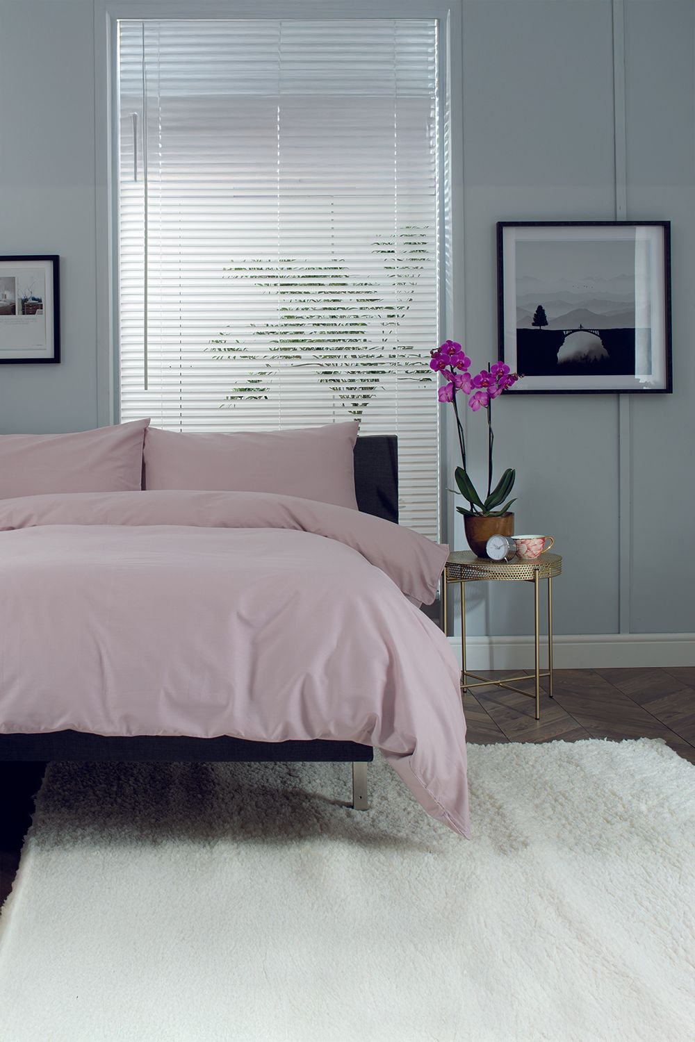 The Lyndon Company Luxury 100% Cotton 200 Thread Count Duvet Cover Set in Pink