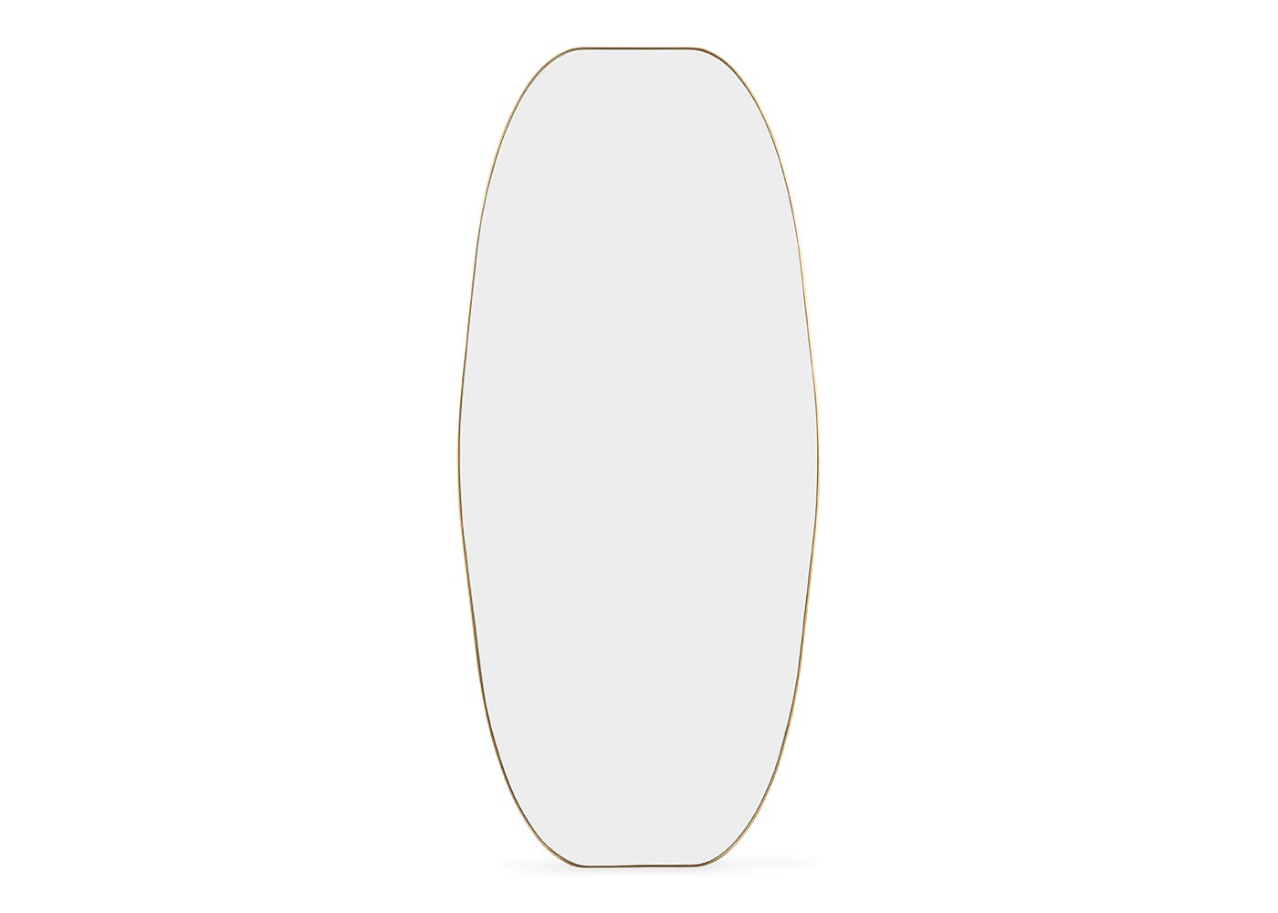 Heal's Fine Edge Dram Wall Mirror Gold 80 x 180cm