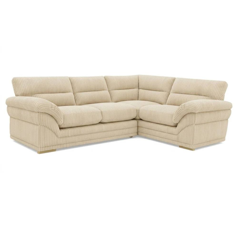 Bliss Furniture Amalfi Claude Left Hand 2 Piece Corner Sofa in Cream