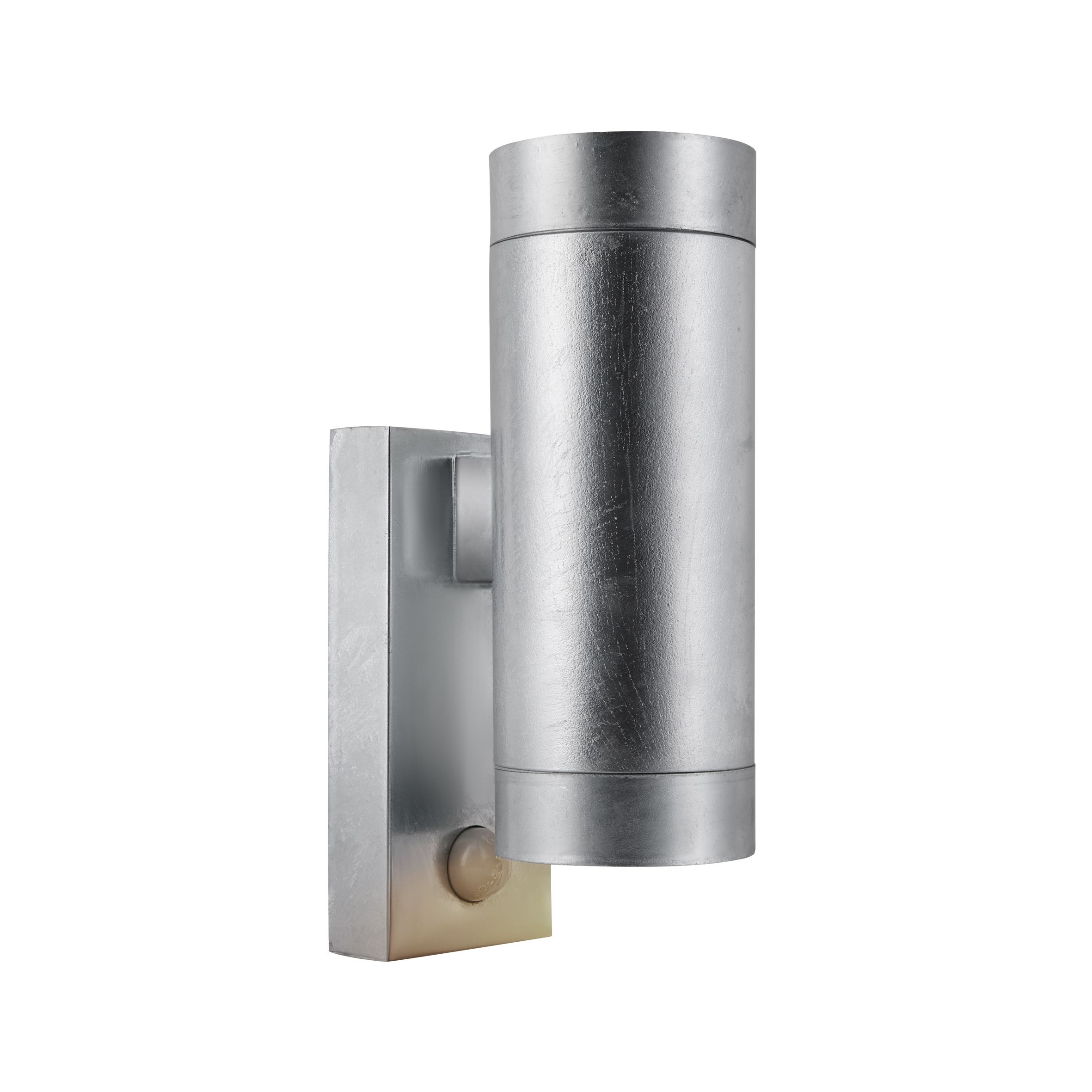 Nordlux Modern Outdoor Wall Light Silver Galvanized steel GU10 Coastal/Marine Safe - Mains Powered, IP54