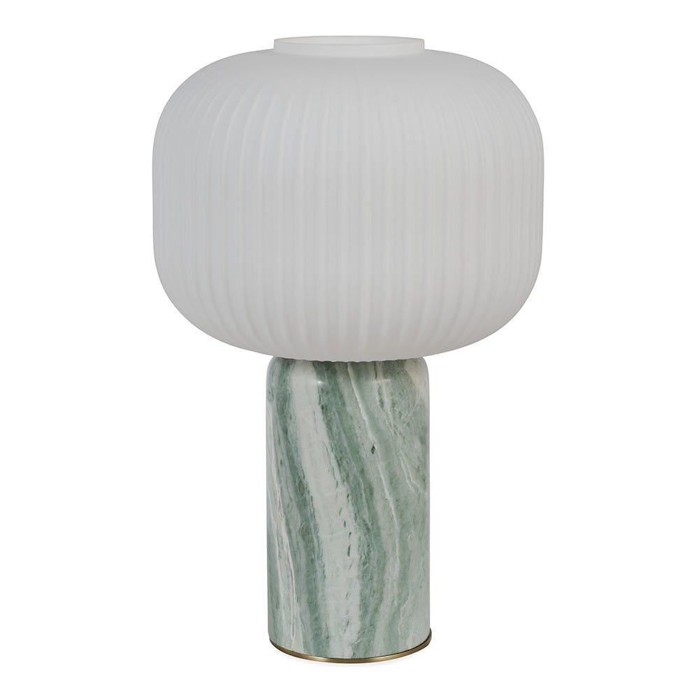 Heal's Opal Lantern Table Lamp Jadeite Marble 2