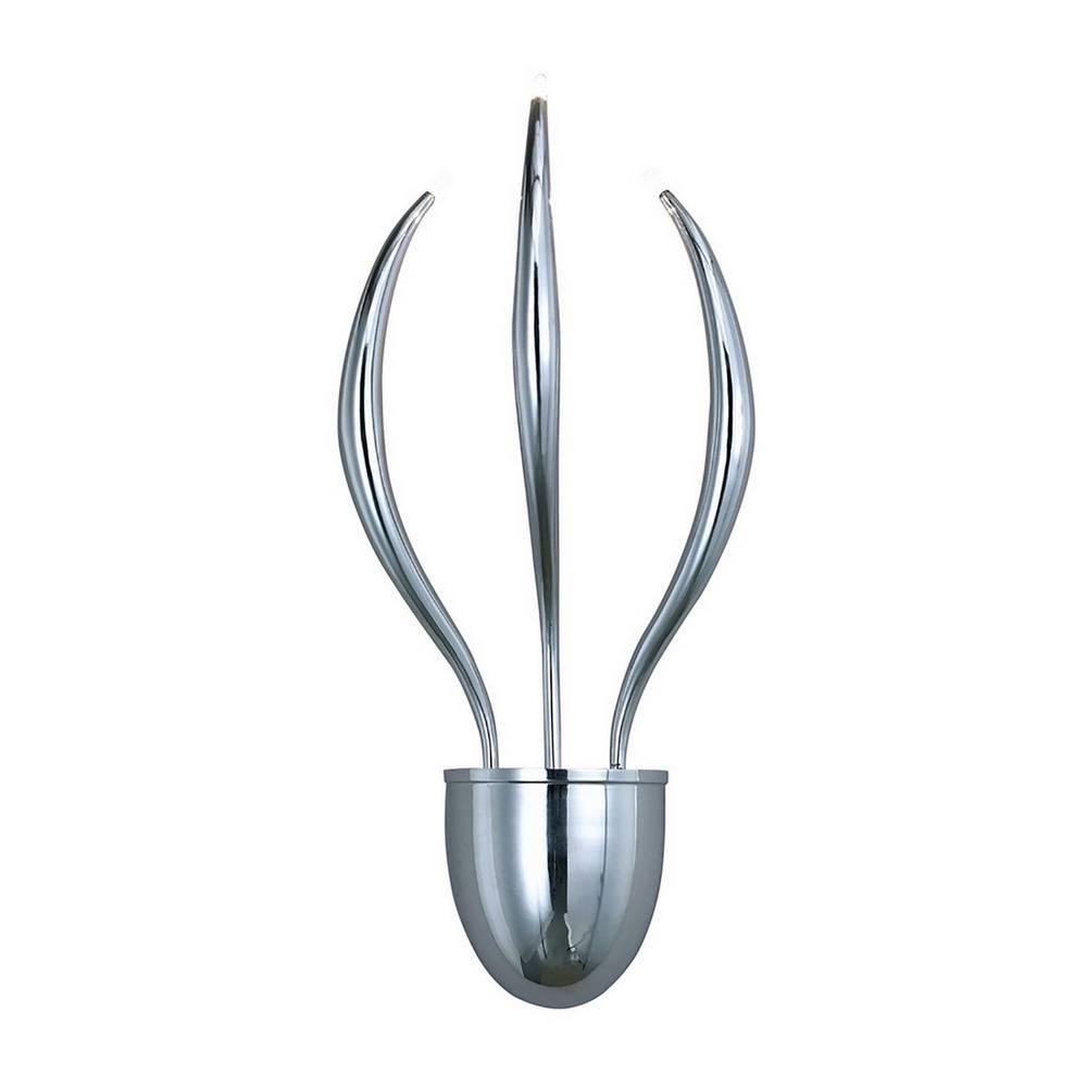 Netlighting Llamas Wall Lamp 3 Light G4 Polished Chrome NOT LEDCFL Compatible in Silver