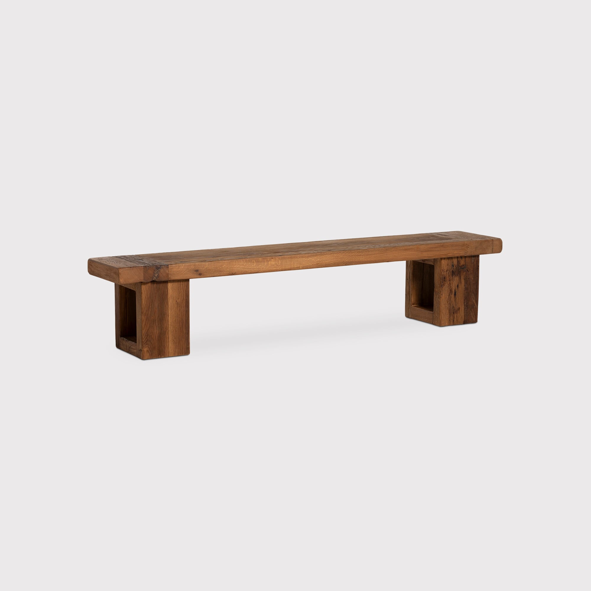 Cheviot Bench 220x40x46cm, Brown Oak | Barker & Stonehouse