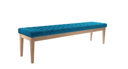 Buttons Bench in Scuba Smart Velvet - sofa.com