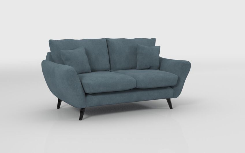 Blue Fabric Edale 2 Seater Sofa