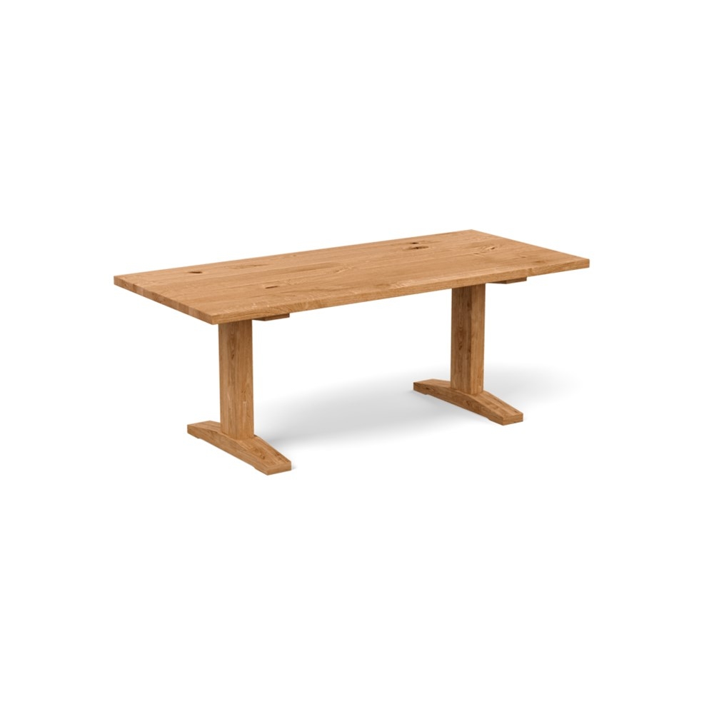 Heal's Lisbon Table 280x90cm Natural Oak Straight Edge Not Filled