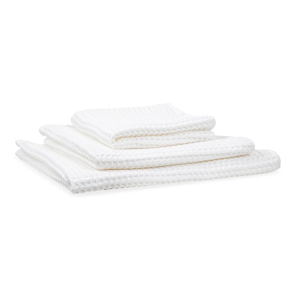 Heal's White Waffle Bath Towel 70 x 140cm 2