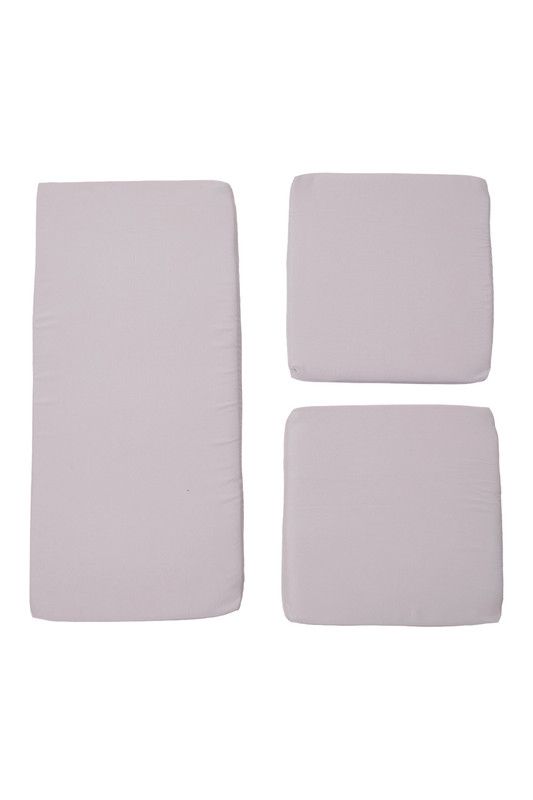 Living and Home 3Pcs Outdoor Waterproof Seat Cushion Set in Light Grey