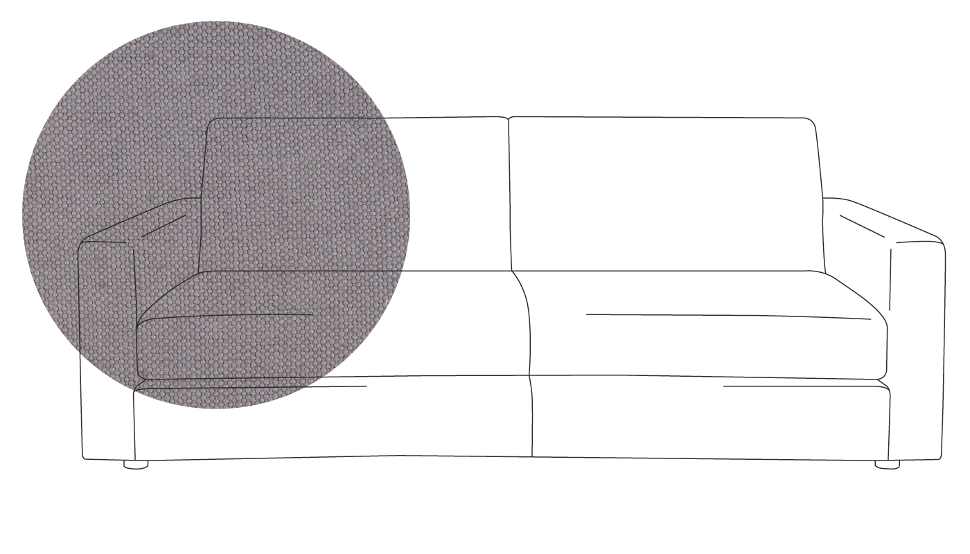 Heal's Nimbus 4 Seater Sofa Linen Shadow Black Feet
