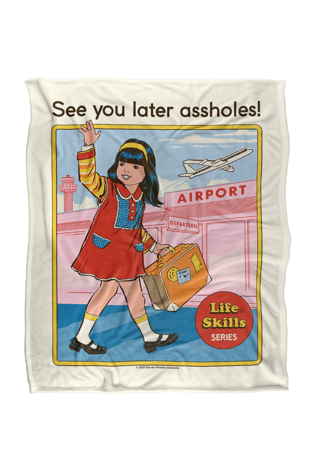 Steven Rhodes See You Later Silky Touch Super Soft Throw Blanket