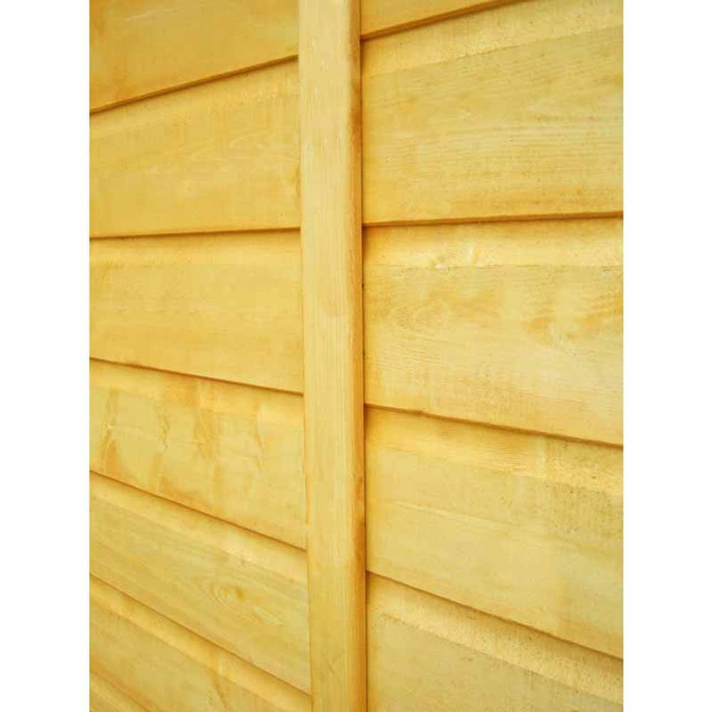 Shires Sun Pent 8x8' Single Door with 7 Windows Wooden Garden Potting Shed in Light Tan 3