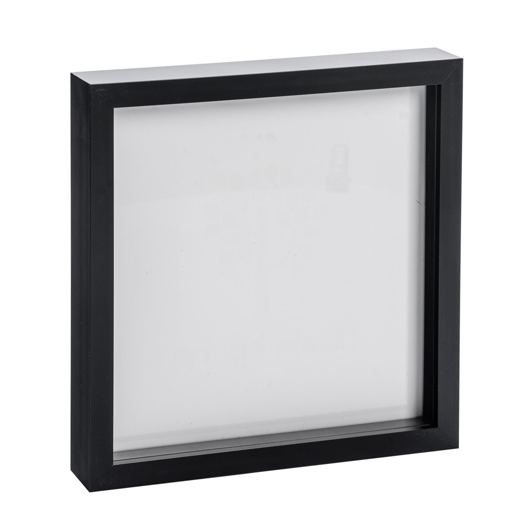 Nicola Spring 3D Box Photo Frame - 20 x 20" - Pack of 1 in Black