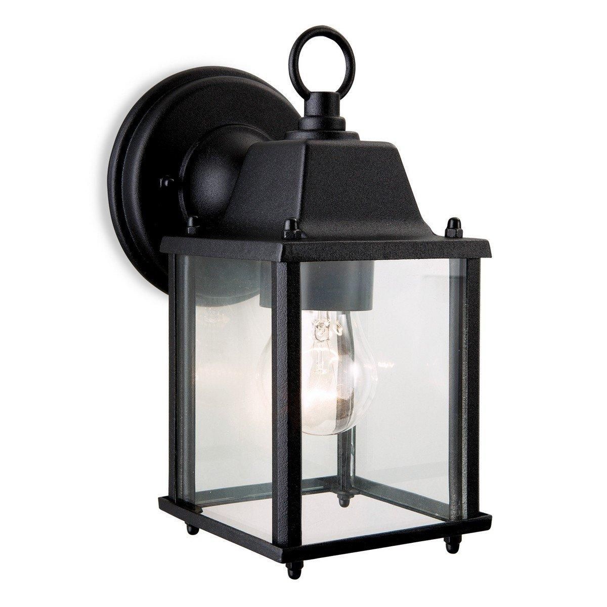 Netlighting Coach 1 Light Lantern Wall Light Black E27