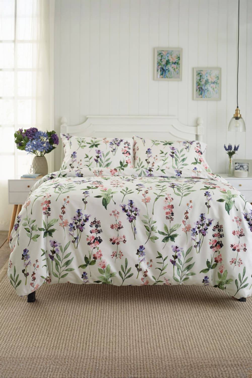 Deyongs Cottage Garden Cotton Duvet Set with Digital Print