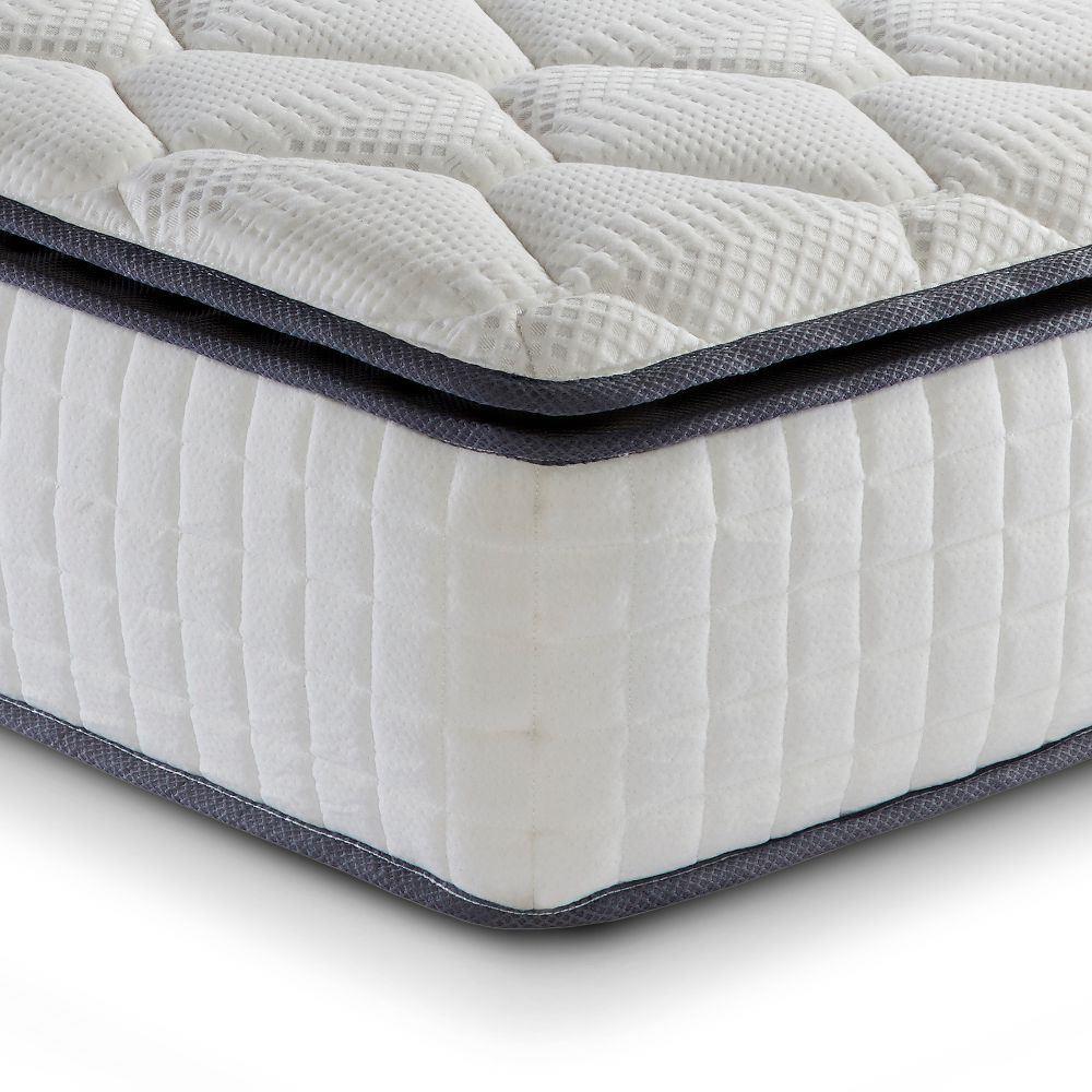 SleepSoul Bliss 800 Pocket Spring and Memory Foam Pillowtop Mattress - 4ft Small Double (120 x 190 cm)