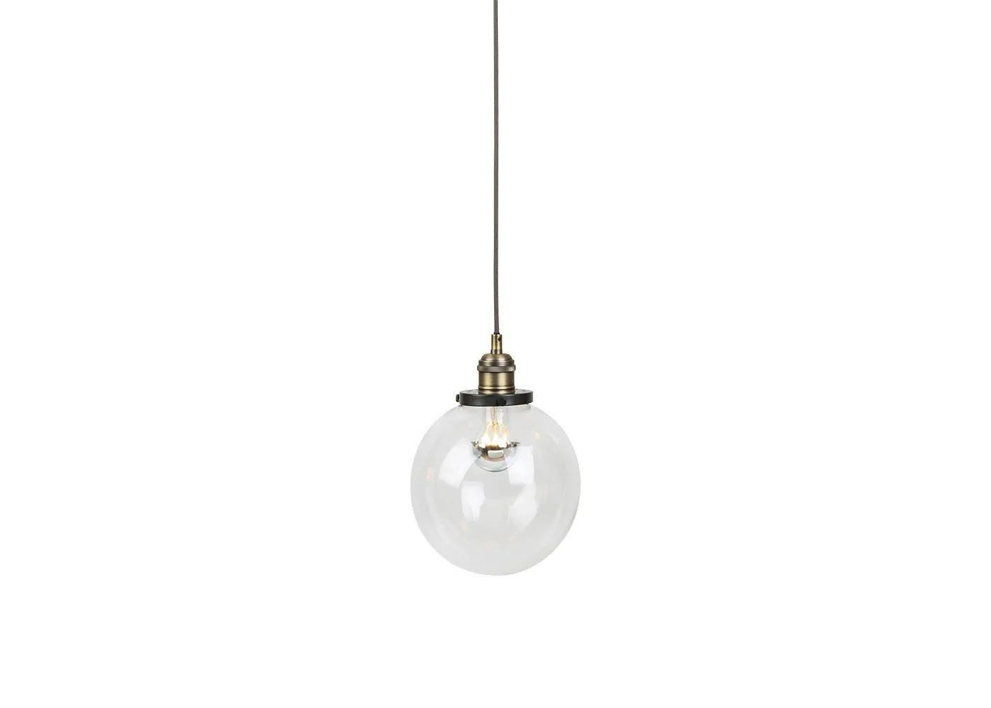 Heal's Olson Globe Pendant Light Clear Small