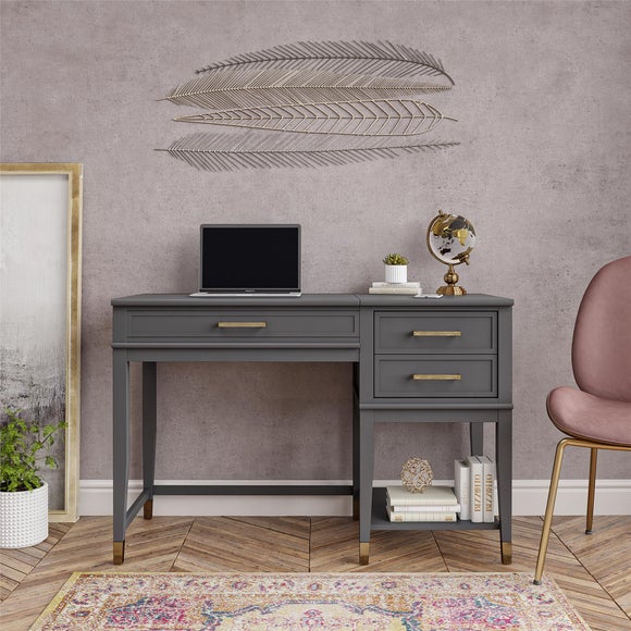 Cosmo Living Westerleigh Lift Desk, Graphite