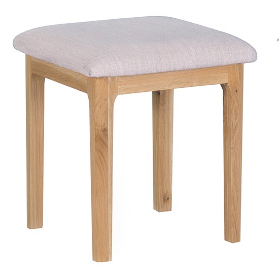 Nassau Wooden Dressing Stool In Natural Oak