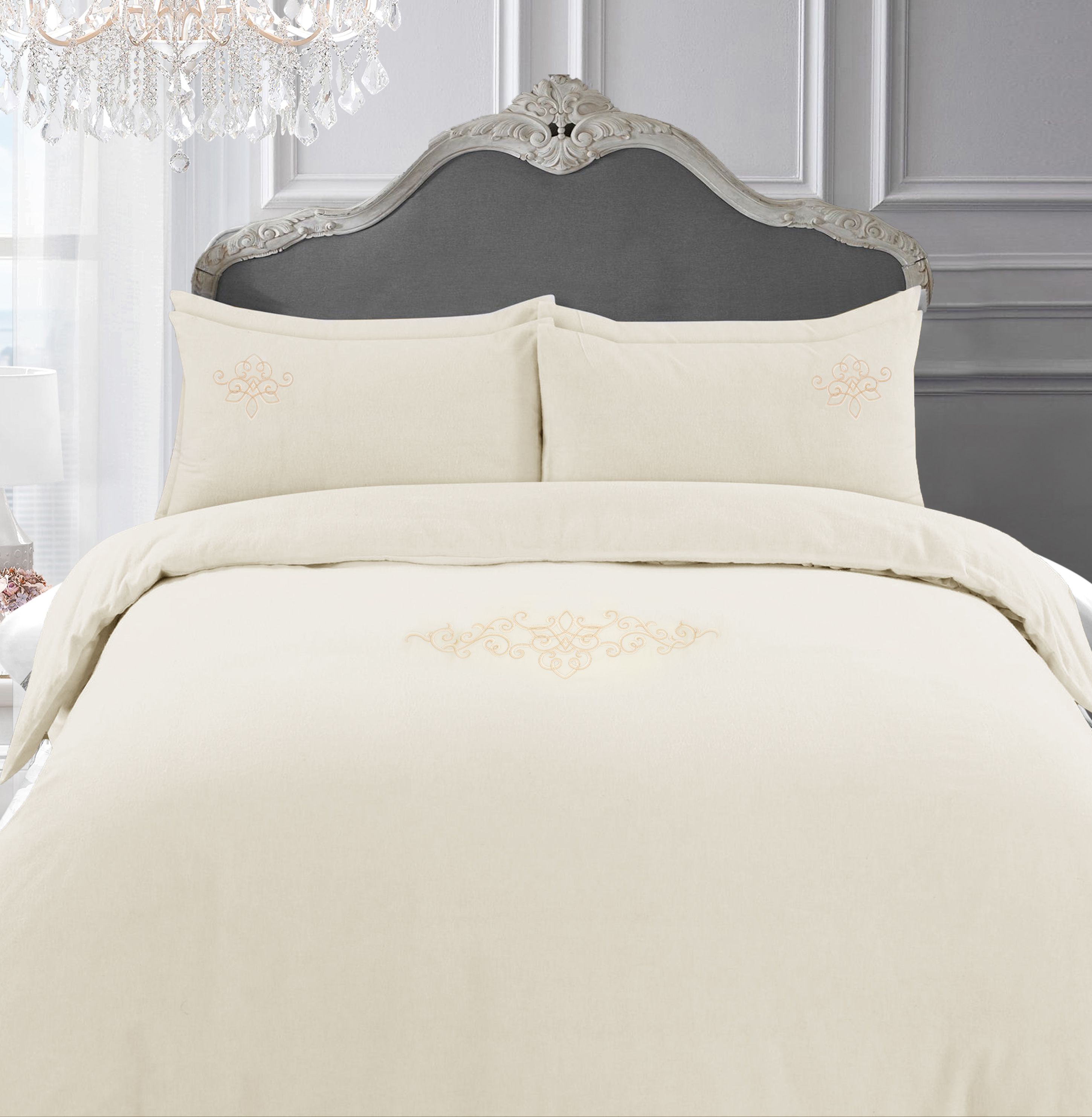 Sweet Dreams Luxurious 330 Thread Count Egyptian Cotton Duvet Cover in Cream