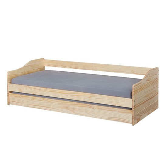 Malte Wooden Children Single Bed In Natural Oak