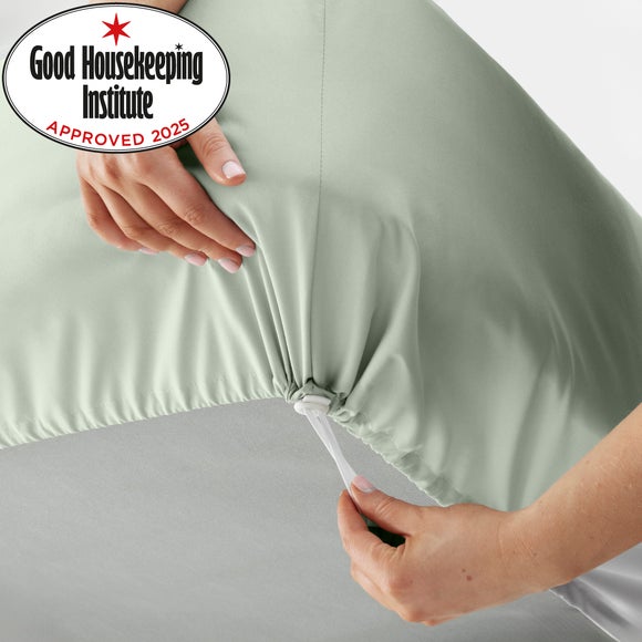 Pure Cotton Toggled Fitted Sheet