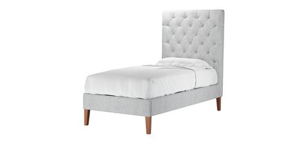 Rosalie 150cm Single Bed in Koala Chelsea Linen - sofa.com