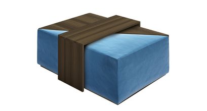 Astaire Modular Coffee Table Set Footstool in Bahama Cotton Matt Velvet - sofa.com