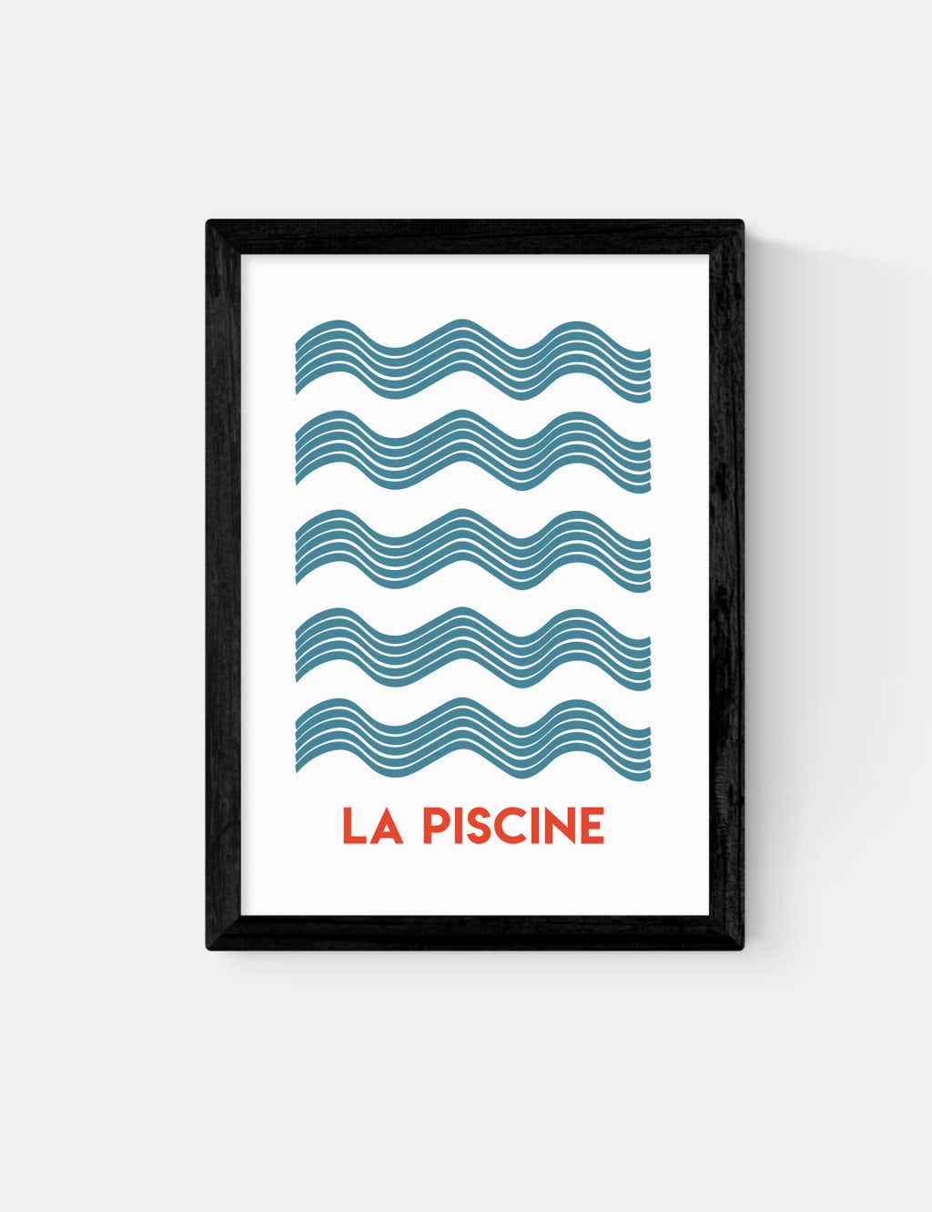 East End Prints La Piscine Framed Art Black
