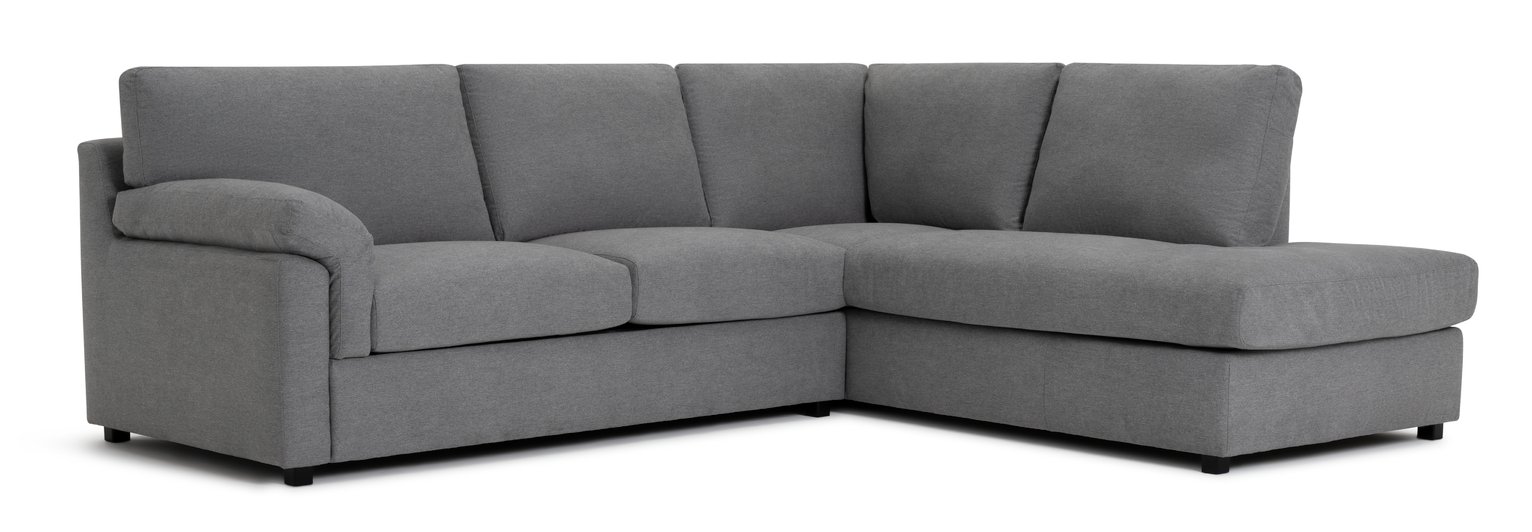 Habitat Florence Right Corner Fabric Sofa - Grey