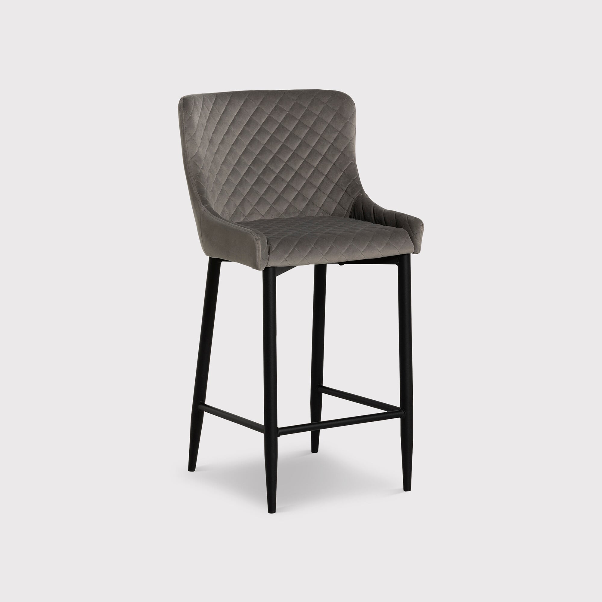 Rivington Counter Stool, Grey Velvet | Barker & Stonehouse