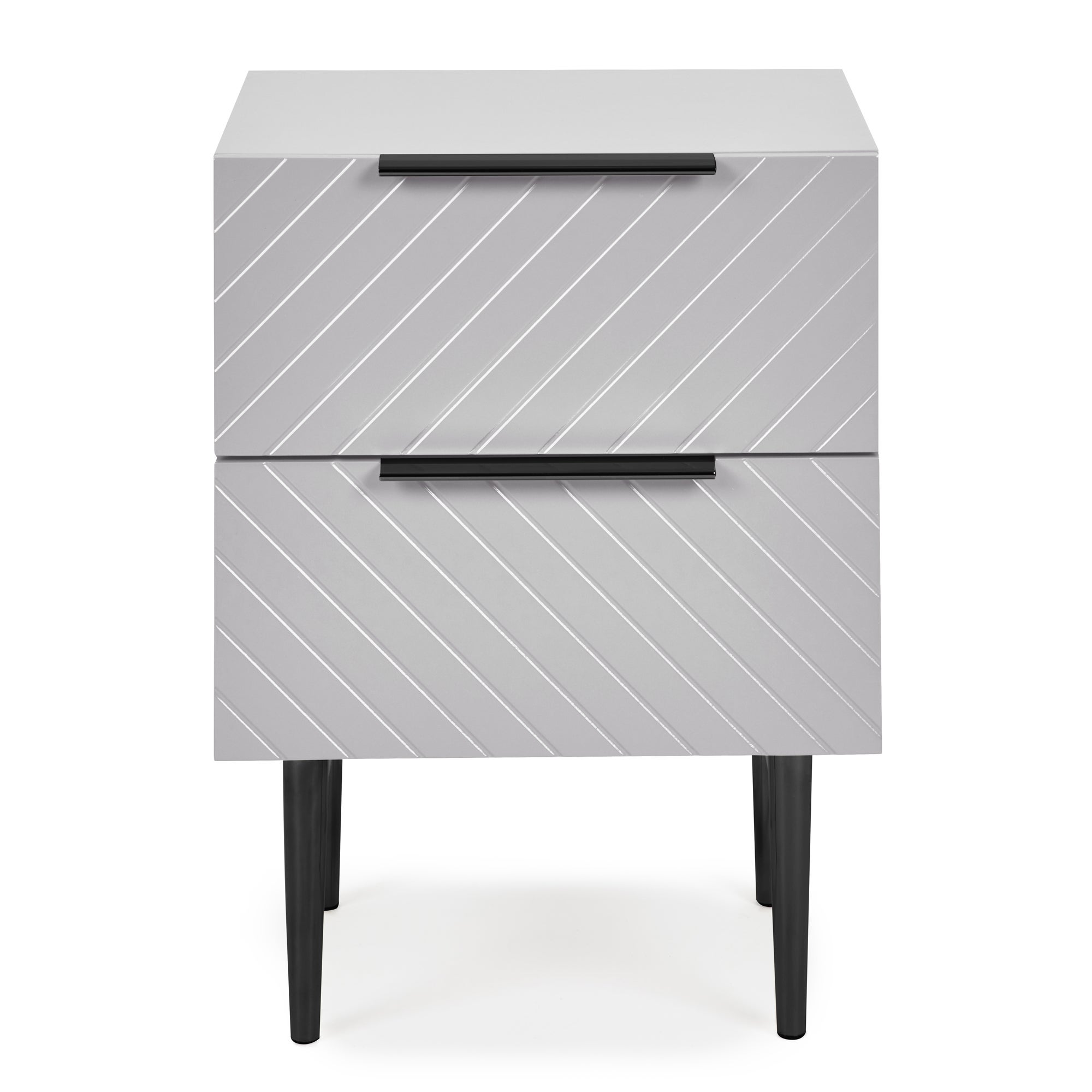 Maurice Grey Bedside Table Grey