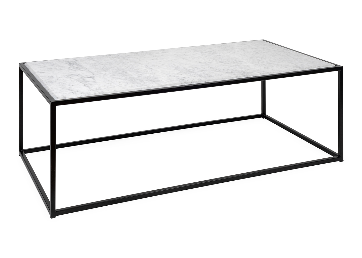 Heal's Tower Coffee Table Black White Marble Top