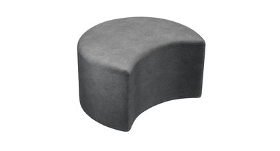 Luna Half Moon Footstool in Armour Smart Velvet - sofa.com