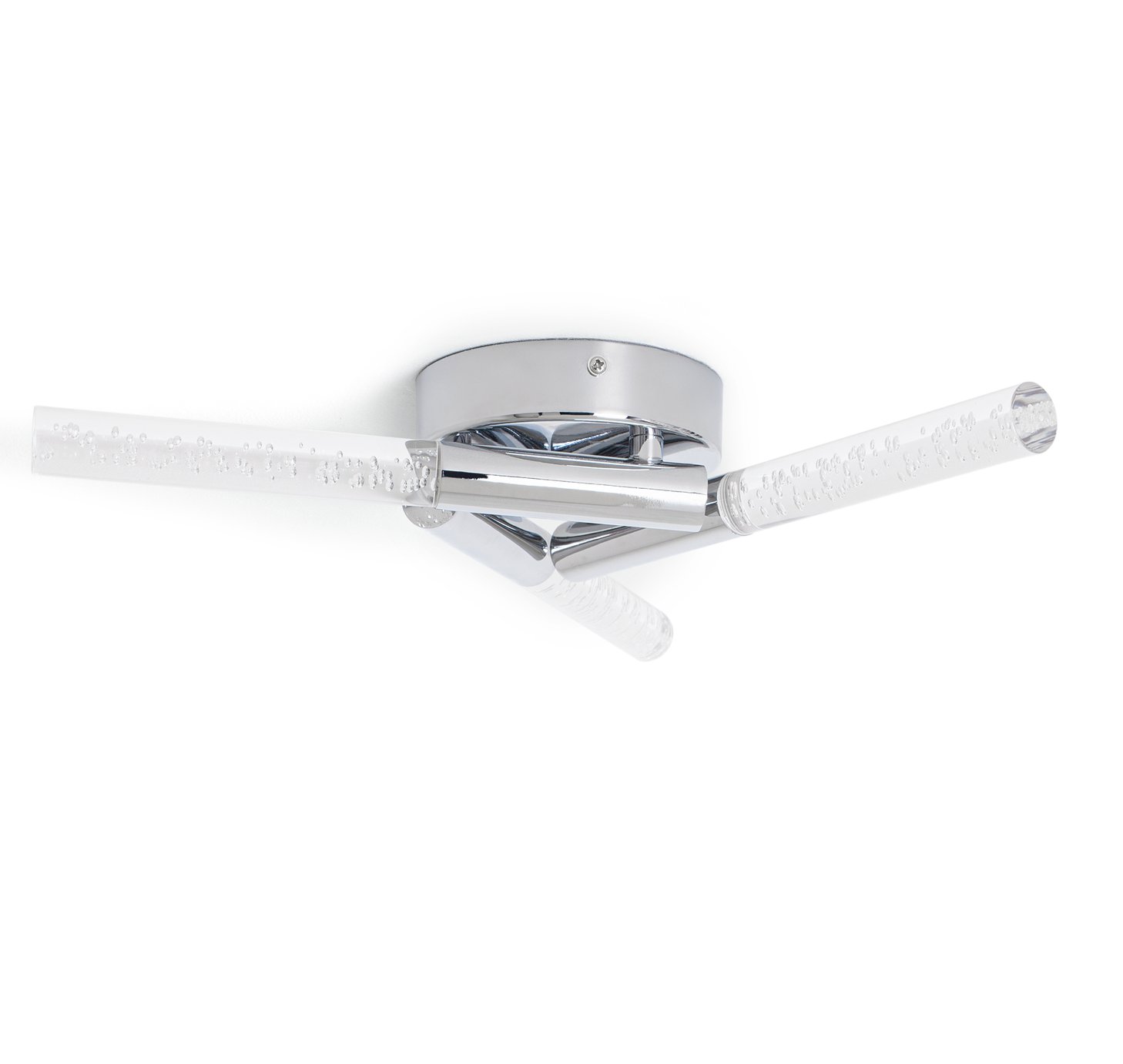 Argos Home Bubble 3 Light Flush to Ceiling Light - Chrome
