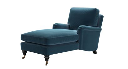 Bluebell Chaise Armchair in Seaweed Smart Cotton - sofa.com