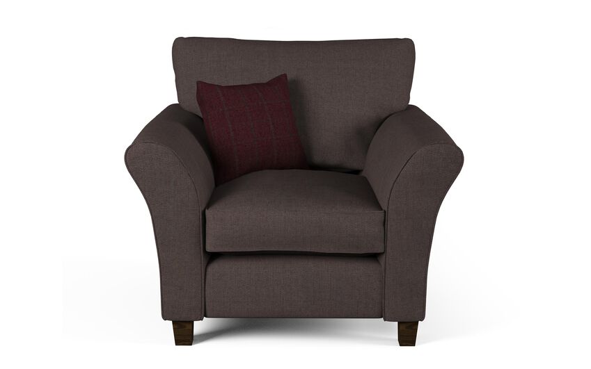 ScS Living Brown Hugo Fabric Standard Chair