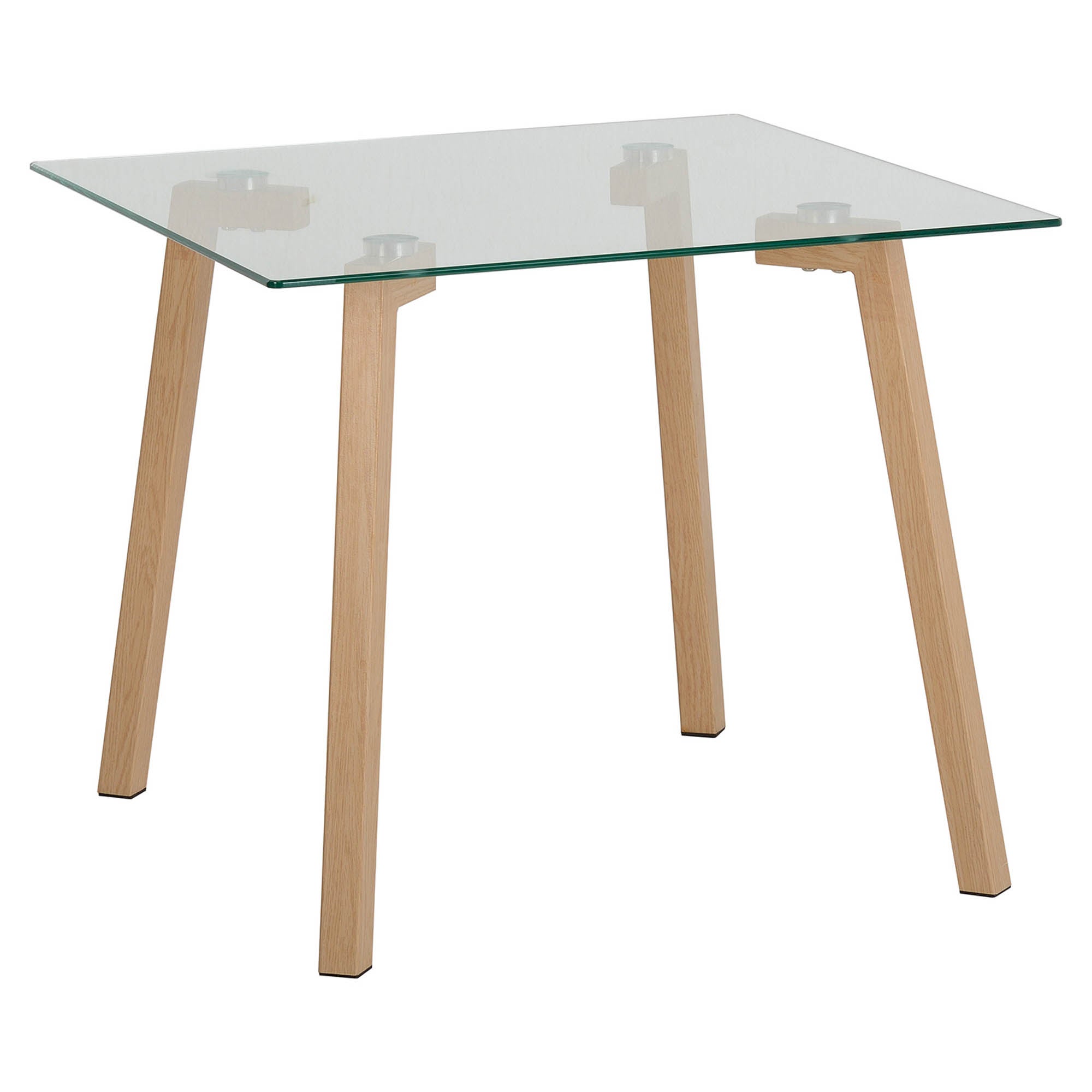 Morton Oak Effect and Glass Lamp Table Natural