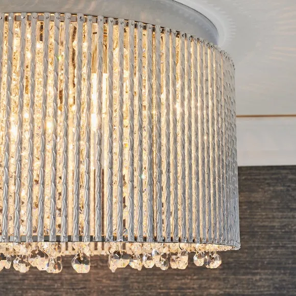 Vogue Galina 10 Light Crystal Flush Ceiling Light 5