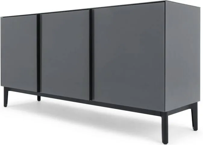 Silas Sideboard, Smoked Grey Glass