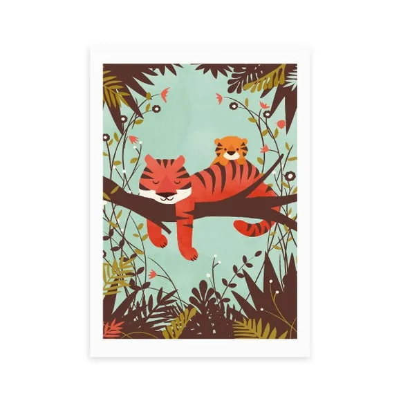 East End Prints Sleeping Tiger Print 2