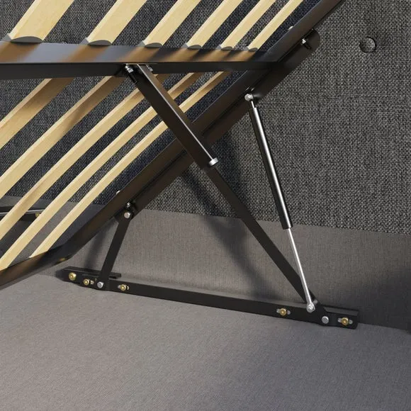 Ashbourne Fabric Side Lift Ottoman Bed Frame 3